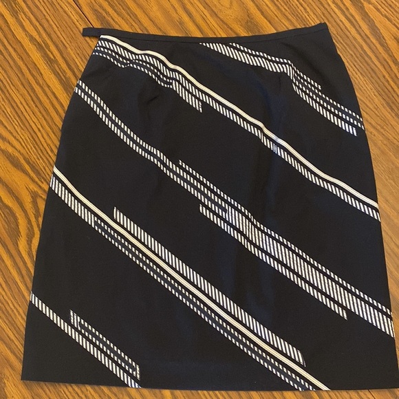 Ann Taylor Navy and White Skirt - Picture 6 of 8